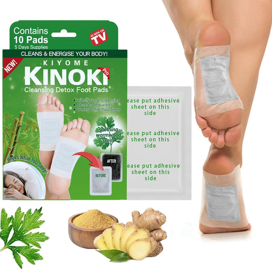 Detox Foot Patches – Natural Cleansing Pads for Toxin Removal & Better Sleep (Set of 10)