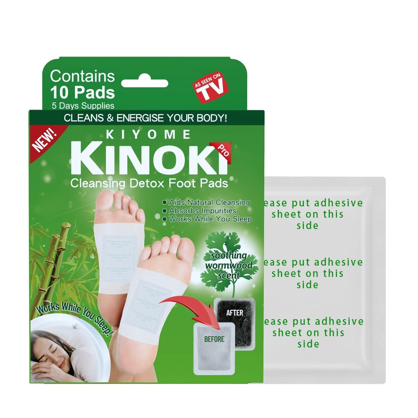 Detox Foot Patches – Natural Cleansing Pads for Toxin Removal & Better Sleep (Set of 10)